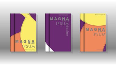 Kurumsal iş yıllık rapor kitap kapağı broşür el ilanı posteri için soyut düşük daire şekil arka plan. Eps10 vektör şablonu