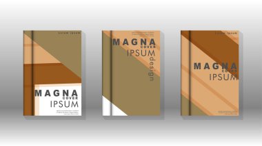 Kapak kitabı kavramı soyut geometrik arka plan renk ve şekillerin bir kombinasyonu ile