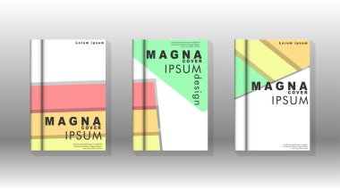 Kapak kitabı kavramı soyut geometrik arka plan renk ve şekillerin bir kombinasyonu ile