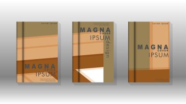 Kapak kitabı kavramı soyut geometrik arka plan renk ve şekillerin bir kombinasyonu ile