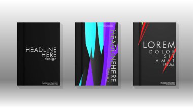 Kitap Kapağı renkli geometrik arka planlar.