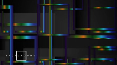 Modern Soyut Vektör Kutusu Arka Plan. renkli degrade şeritler ile. eps 10 şablonu