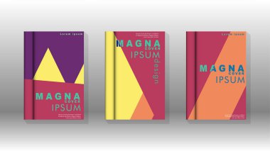 Soyut kitap kapağı düzeninin arka planı. Broşürler, dergiler, vektör şablonları vb. için. Modern tasarımlar Eps 10'da geometrik desenler oluşturur