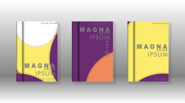 Kurumsal iş yıllık rapor kitap kapağı broşür el ilanı posteri için soyut düşük daire şekil arka plan. Eps10 vektör şablonu