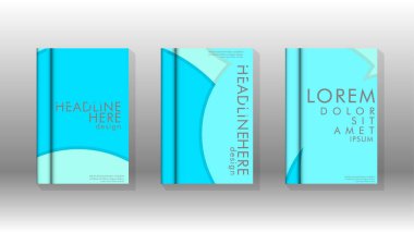 Kurumsal iş yıllık rapor kitap kapağı broşür el ilanı posteri için soyut düşük daire şekil arka plan. Eps10 vektör şablonu