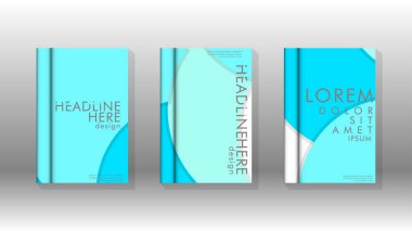 Kurumsal iş yıllık rapor kitap kapağı broşür el ilanı posteri için soyut düşük daire şekil arka plan. Eps10 vektör şablonu