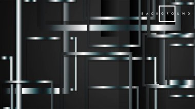 Modern Soyut Vektör Kutusu Arka Plan. beyaz degrade şeritler ile. eps 10 şablonu