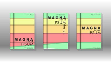Kapak kitabı kavramı soyut geometrik arka plan renk ve şekillerin bir kombinasyonu ile