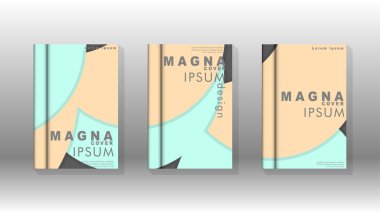 Kurumsal iş yıllık rapor kitap kapağı broşür el ilanı posteri için soyut düşük daire şekil arka plan. Eps10 vektör şablonu