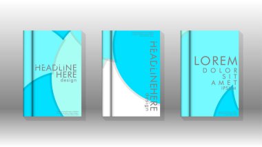 Kurumsal iş yıllık rapor kitap kapağı broşür el ilanı posteri için soyut düşük daire şekil arka plan. Eps10 vektör şablonu