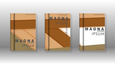 Kapak kitabı kavramı soyut geometrik arka plan renk ve şekillerin bir kombinasyonu ile