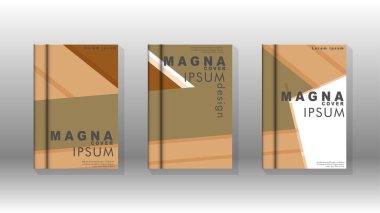 Kapak kitabı kavramı soyut geometrik arka plan renk ve şekillerin bir kombinasyonu ile