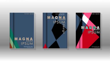 Soyut kitap kapağı düzeninin arka planı. Broşürler, dergiler, vektör şablonları vb. için. Modern tasarımlar Eps 10'da geometrik desenler oluşturur