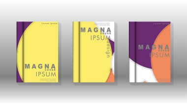 Kurumsal iş yıllık rapor kitap kapağı broşür el ilanı posteri için soyut düşük daire şekil arka plan. Eps10 vektör şablonu