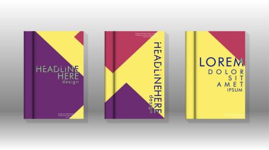 Soyut kitap kapağı düzeninin arka planı. Broşürler, dergiler, vektör şablonları vb. için. Modern tasarımlar Eps 10'da geometrik desenler oluşturur