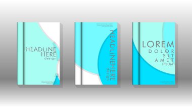 Kurumsal iş yıllık rapor kitap kapağı broşür el ilanı posteri için soyut düşük daire şekil arka plan. Eps10 vektör şablonu