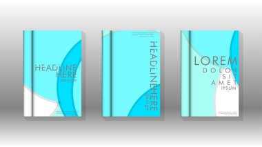 Kurumsal iş yıllık rapor kitap kapağı broşür el ilanı posteri için soyut düşük daire şekil arka plan. Eps10 vektör şablonu