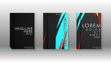 Kitap Kapağı renkli geometrik arka planlar.