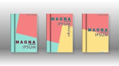 Soyut kitap kapağı düzeninin arka planı. Broşürler, dergiler, vektör şablonları vb. için. Modern tasarımlar Eps 10'da geometrik desenler oluşturur