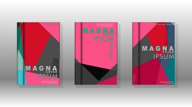 Soyut kitap kapağı düzeninin arka planı. Broşürler, dergiler, vektör şablonları vb. için. Modern tasarımlar Eps 10'da geometrik desenler oluşturur