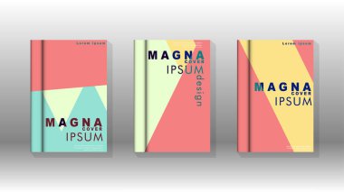 Soyut kitap kapağı düzeninin arka planı. Broşürler, dergiler, vektör şablonları vb. için. Modern tasarımlar Eps 10'da geometrik desenler oluşturur