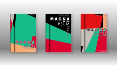 Soyut kitap kapağı düzeninin arka planı. Broşürler, dergiler, vektör şablonları vb. için. Modern tasarımlar Eps 10'da geometrik desenler oluşturur