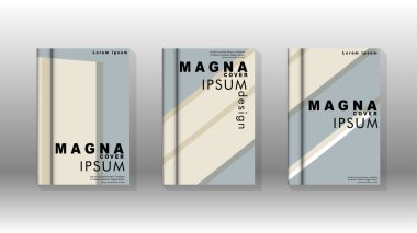 Kitap kapağı kavramı renk ve şekillerin bir kombinasyonu ile soyut geometrik arka plan. vektör tasarımı