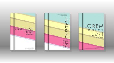 Kapak kitabı kavramı soyut geometrik arka plan renk ve şekillerin bir kombinasyonu ile