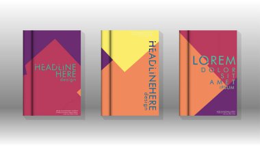 Soyut kitap kapağı düzeninin arka planı. Broşürler, dergiler, vektör şablonları vb. için. Modern tasarımlar Eps 10'da geometrik desenler oluşturur