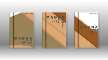 Kapak kitabı kavramı soyut geometrik arka plan renk ve şekillerin bir kombinasyonu ile