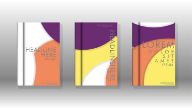 Kurumsal iş yıllık rapor kitap kapağı broşür el ilanı posteri için soyut düşük daire şekil arka plan. Eps10 vektör şablonu