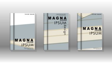 Kitap kapağı kavramı renk ve şekillerin bir kombinasyonu ile soyut geometrik arka plan. vektör tasarımı