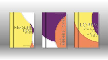 Minimal vektör tasarımı kapsar. Yuvarlak şekiller kompozisyon. Eps10 vektör şablonu