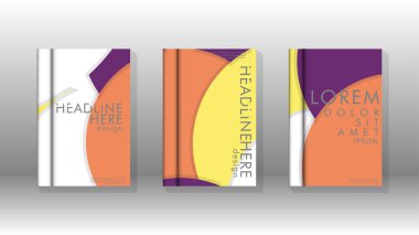 Posterler, kapaklar, broşürler, şirket yıllık iş, vb için soyut daire şekil arka planlar.