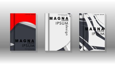 Arka kapak sıvı elemanları ile. Tasarım kavramı kitap. Fütüristik iş düzeni. Dijital poster şablonu. Tasarlamak vektör - eps10