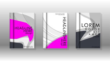 Arka kapak sıvı elemanları ile. Tasarım kavramı kitap. Fütüristik iş düzeni. Dijital poster şablonu. Tasarlamak vektör - eps10