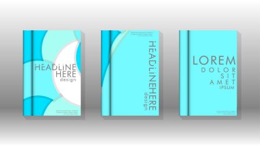 Kurumsal iş yıllık rapor kitap kapağı broşür el ilanı posteri için soyut düşük daire şekil arka plan. Eps10 vektör şablonu