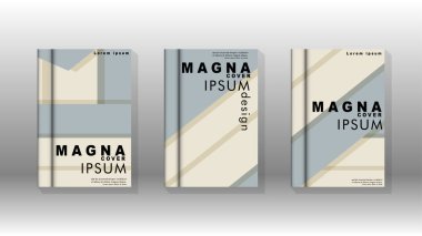Kitap kapağı kavramı renk ve şekillerin bir kombinasyonu ile soyut geometrik arka plan. vektör tasarımı