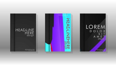 Kitap Kapağı renkli geometrik arka planlar.