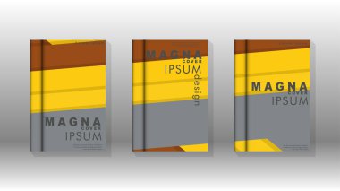 Kapak kitabı kavramı soyut geometrik arka plan renk ve şekillerin bir kombinasyonu ile