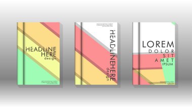 Kapak kitabı kavramı soyut geometrik arka plan renk ve şekillerin bir kombinasyonu ile