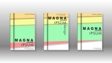 Kapak kitabı kavramı soyut geometrik arka plan renk ve şekillerin bir kombinasyonu ile