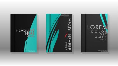 Geometrik tasarım arka planlı kapak kitabı