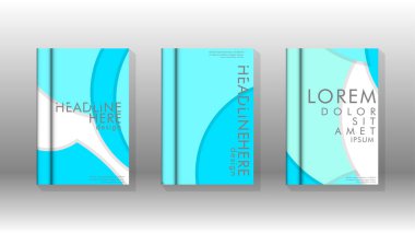 Kurumsal iş yıllık rapor kitap kapağı broşür el ilanı posteri için soyut düşük daire şekil arka plan. Eps10 vektör şablonu