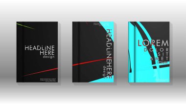 Kitap Kapağı renkli geometrik arka planlar.