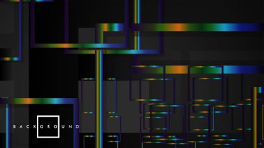 Modern Soyut Vektör Kutusu Arka Plan. renkli degrade şeritler ile. eps 10 şablonu