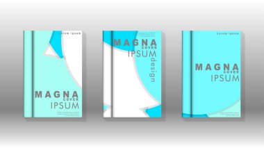 Kurumsal iş yıllık rapor kitap kapağı broşür el ilanı posteri için soyut düşük daire şekil arka plan. Eps10 vektör şablonu