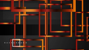 Vektör Modern Soyut Kareler Arka Planlar . siyah ve metal renk degradesi ile. eps 10 şablonu