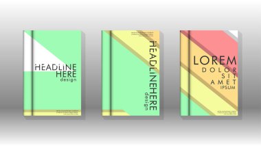 Kapak kitabı kavramı soyut geometrik arka plan renk ve şekillerin bir kombinasyonu ile