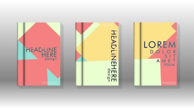 Soyut kitap kapağı düzeninin arka planı. Broşürler, dergiler, vektör şablonları vb. için. Modern tasarımlar Eps 10'da geometrik desenler oluşturur